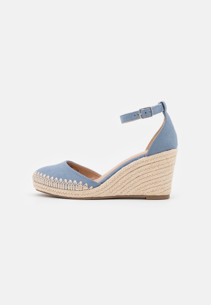 Talons Anna Field Wedge platform Boucle Bleu Clair Femme | QLC-9818089